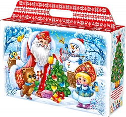 ПОРТФЕЛЬ ШИРОКИЙ "Новогодняя Елка"