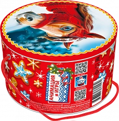 Упаковка ШКАТУЛКА "Морозная прогулка" из жести