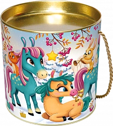 Упаковка "Озорные пони" туба картон