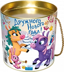 Упаковка "Озорные пони" туба картон